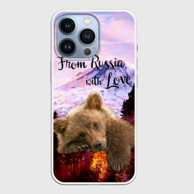 Чехол для iPhone 13 Pro с принтом Из России с любовью в Новосибирске,  |  | Тематика изображения на принте: из россии с любовью | медведь | медвежонок | русский медведь