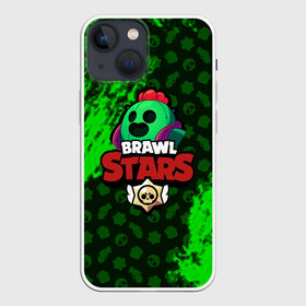 Чехол для iPhone 13 mini с принтом BRAWL STARS SPIKE. в Новосибирске,  |  | 8 bit | bibi | brawl stars | brock | bull | crow | dinomike | el primo | leon | mobile game | nita | poko | ricochet | stars | tara | бравл старс | ворон | леон | мобильные игры