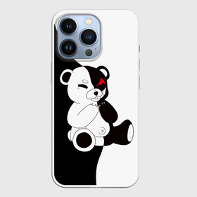 Чехол для iPhone 13 Pro с принтом MONOKUMA сидит в Новосибирске,  |  | Тематика изображения на принте: danganronpa | eye | monokuma | аватар | антагонист | глаз | игрушка | медведь | монокума | мягкая | панда | робот