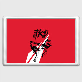 Магнит 45*70 с принтом Taekwondo в Новосибирске, Пластик | Размер: 78*52 мм; Размер печати: 70*45 | Тематика изображения на принте: taekwondo | восточные единоборства | единоборства | теквондо | тхэквондо | тэквондо