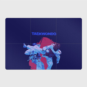Магнитный плакат 3Х2 с принтом Taekwondo в Новосибирске, Полимерный материал с магнитным слоем | 6 деталей размером 9*9 см | taekwondo | восточные единоборства | единоборства | теквондо | тхэквондо | тэквондо