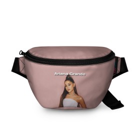 Поясная сумка 3D с принтом Ariana Grande (Ариана Гранде) в Новосибирске, 100% полиэстер | плотная ткань, ремень с регулируемой длиной, внутри несколько карманов для мелочей, основное отделение и карман с обратной стороны сумки застегиваются на молнию | ariana grande | актриса | американская певица | ариана | ариана гранде | гранде | девушка | музыка | певица | песни | продюсер