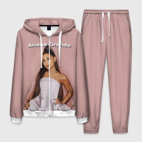 Мужской костюм 3D с принтом Ariana Grande (Ариана Гранде) в Новосибирске, 100% полиэстер | Манжеты и пояс оформлены тканевой резинкой, двухслойный капюшон со шнурком для регулировки, карманы спереди | ariana grande | актриса | американская певица | ариана | ариана гранде | гранде | девушка | музыка | певица | песни | продюсер