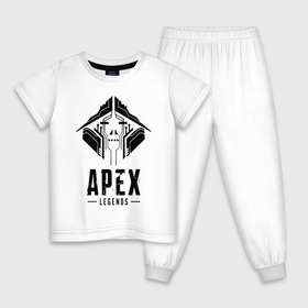 Детская пижама хлопок с принтом APEX LEGENDS CRYPTO в Новосибирске, 100% хлопок |  брюки и футболка прямого кроя, без карманов, на брюках мягкая резинка на поясе и по низу штанин
 | Тематика изображения на принте: apex | apex legends | legend | legends. | апекс игра | апекс легенд | апекс легендc
