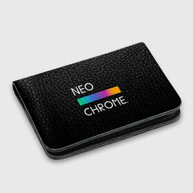 Картхолдер с принтом с принтом NEO CHROME в Новосибирске, натуральная матовая кожа | размер 7,3 х 10 см; кардхолдер имеет 4 кармана для карт; | rgb | контрастный | круг | металл | мудрость | мысль | надпись | палитра | радуга | радужный | символ | сфера | текст | фраза | цветной | яркий