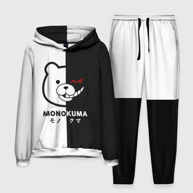 Мужской костюм 3D (с толстовкой) с принтом _Monokuma_ в Новосибирске,  |  | Тематика изображения на принте: anime | character | dangan ronpa | kawai | manga | аниме | анимэ | глаз | данганронпа | двухцветная | директор | злодей | из | изображение | кавай | крутой | лицо | манга | медведь | милый | мишка | на груди | необычный | нос