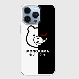 Чехол для iPhone 13 Pro с принтом _Monokuma_ в Новосибирске,  |  | anime | character | dangan ronpa | kawai | manga | аниме | анимэ | глаз | данганронпа | двухцветная | директор | злодей | из | изображение | кавай | крутой | лицо | манга | медведь | милый | мишка | на груди | необычный | нос