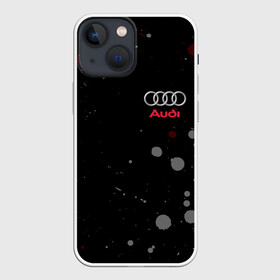 Чехол для iPhone 13 mini с принтом AUDI   АУДИ (+Спина) в Новосибирске,  |  | audi | auto | sport | авто | автомобиль | автомобильные | ауди | бренд | марка | машины | спорт