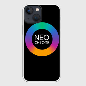 Чехол для iPhone 13 mini с принтом NEO CHROME в Новосибирске,  |  | контрастный | металл | радуга | радужный | цветной | яркий