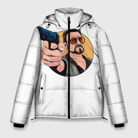 Мужская зимняя куртка 3D с принтом The Big Lebowski в Новосибирске, верх — 100% полиэстер; подкладка — 100% полиэстер; утеплитель — 100% полиэстер | длина ниже бедра, свободный силуэт Оверсайз. Есть воротник-стойка, отстегивающийся капюшон и ветрозащитная планка. 

Боковые карманы с листочкой на кнопках и внутренний карман на молнии. | Тематика изображения на принте: 