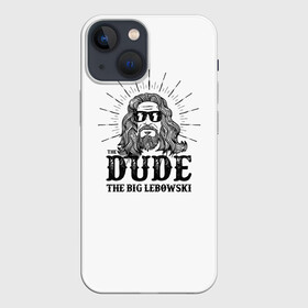 Чехол для iPhone 13 mini с принтом The Big Lebowski в Новосибирске,  |  | criminal | dude | gangster | the big lebowski | the jesus rolls | большой лебовски | броски хесуса | гангстер | криминал | фильм | чувак