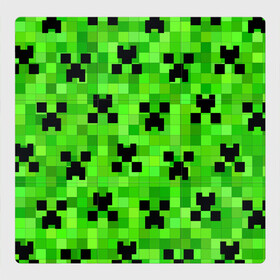 Магнитный плакат 3Х3 с принтом MINECRAFT | МАЙНКРАФТ в Новосибирске, Полимерный материал с магнитным слоем | 9 деталей размером 9*9 см | block | criper | cube | minecraft | pixel | блок | геометрия | крафт | крипер | кубики | майнкрафт | пиксели