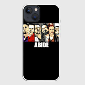 Чехол для iPhone 13 с принтом Libowski Group в Новосибирске,  |  | 2020 | abide | art | big lebowski | english | film | gta | movie | poster | retro | актёр | америка | английский | арт | большой лебовски | братья | в стиле | год | гта | джефф бриджес | звёзды | кино | лебовский | леон | на английском