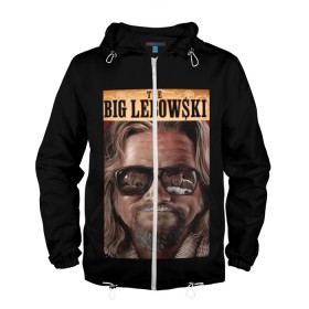 Мужская ветровка 3D с принтом The Big Lebowski в Новосибирске, 100% полиэстер | подол и капюшон оформлены резинкой с фиксаторами, два кармана без застежек по бокам, один потайной карман на груди | Тематика изображения на принте: big | lebowski | the | большой | кинофильм | лебовски