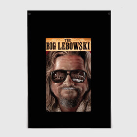 Постер с принтом The Big Lebowski в Новосибирске, 100% бумага
 | бумага, плотность 150 мг. Матовая, но за счет высокого коэффициента гладкости имеет небольшой блеск и дает на свету блики, но в отличии от глянцевой бумаги не покрыта лаком | big | lebowski | the | большой | кинофильм | лебовски