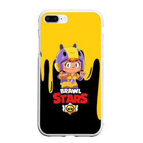 Чехол для iPhone 7Plus/8 Plus матовый с принтом BRAWL STARS BEA в Новосибирске, Силикон | Область печати: задняя сторона чехла, без боковых панелей | bea | bibi | brawl stars | colt | crow | el brown | leon | leon shark | max | nita | sally leon | shark | акула | беа | берли | биби | бравл старс | браун | ворон | кольт | леон | леон акула | макс | нита | шелли