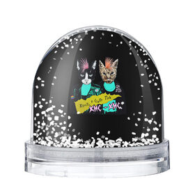 Снежный шар с принтом Кис-Кис в Новосибирске, Пластик | Изображение внутри шара печатается на глянцевой фотобумаге с двух сторон | punk | punk rock | rock | алина олешева | кис | кис кис | кокос | панк | панк рок | рок | софья сомусева | хмурый