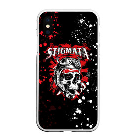 Чехол для iPhone XS Max матовый с принтом Stigmata в Новосибирске, Силикон | Область печати: задняя сторона чехла, без боковых панелей | music | rock | stigmata | альтернатива | музыка | рок | стигмата | тарас уманскии