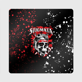 Магнит виниловый Квадрат с принтом Stigmata | Стигмата (Z) в Новосибирске, полимерный материал с магнитным слоем | размер 9*9 см, закругленные углы | music | rock | stigmata | альтернатива | музыка | рок | стигмата | тарас уманскии