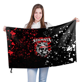 Флаг 3D с принтом Stigmata | Стигмата (Z) в Новосибирске, 100% полиэстер | плотность ткани — 95 г/м2, размер — 67 х 109 см. Принт наносится с одной стороны | music | rock | stigmata | альтернатива | музыка | рок | стигмата | тарас уманскии