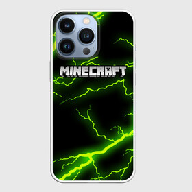 Чехол для iPhone 13 Pro с принтом MINECRAFT STORM в Новосибирске,  |  | Тематика изображения на принте: block | creeper | cube | minecraft | pixel | блок | геометрия | крафт | крипер | кубики | майнкрафт | пиксели