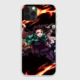 Чехол для iPhone 12 Pro Max с принтом KIMETSU NO YAIBA в Новосибирске, Силикон |  | demon slayer | demon slayer: kimetsu no yaiba | kimetsu | kimetsu no yaiba | nezuko | slayer | tanjiro | клинок рассекающий демонов | незуко | танджиро | шинобу кочо