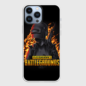 Чехол для iPhone 13 Pro Max с принтом PUBG | ПАБГ в Новосибирске,  |  | Тематика изображения на принте: action | battle royal | bright | fire | flame | game | heat | light | play | playerunknowns battlegrounds | pubg | wildfire | winner winner chiken dinner | искры | огненный | огонь | пабг | пламя | пожар | шутер