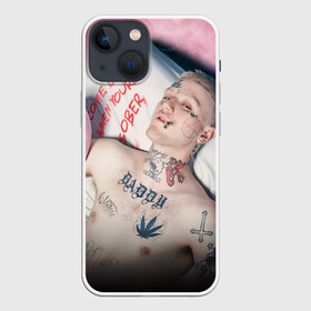 Чехол для iPhone 13 mini с принтом Come Over When Youre Sober в Новосибирске,  |  | Тематика изображения на принте: angry | girl | gustav | lil | lo fi | peep | runaway | густав | лил | пип | пост эмо | реп | хип хоп | эмо рэп