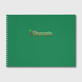 Альбом для рисования с принтом Terraria в Новосибирске, 100% бумага
 | матовая бумага, плотность 200 мг. | Тематика изображения на принте: 8 | bit | boss | bosses | game | lord | minecraft | moon | pixel | terraria | the | игра | майнкрафт | пиксели | пиксель | тераррия
