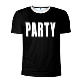 Мужская футболка 3D спортивная с принтом Hard PARTY в Новосибирске, 100% полиэстер с улучшенными характеристиками | приталенный силуэт, круглая горловина, широкие плечи, сужается к линии бедра | hard party | party | pati | вечеринка | как у томби | пати | хард пати | что было дальше