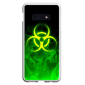 Чехол для Samsung S10E с принтом BIOHAZARD в Новосибирске, Силикон | Область печати: задняя сторона чехла, без боковых панелей | biohazard | radiation | re | re3 | residenr evil | toxic | virusвирус | world war z | биохазард | обитель зла | радиация | токсик | эпидемия