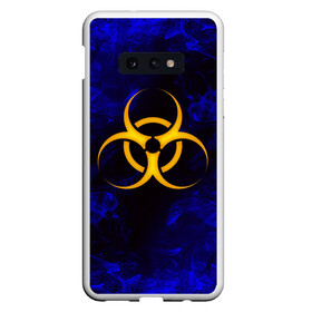 Чехол для Samsung S10E с принтом BIOHAZARD в Новосибирске, Силикон | Область печати: задняя сторона чехла, без боковых панелей | biohazard | radiation | re | re3 | residenr evil | toxic | virusвирус | world war z | биохазард | обитель зла | радиация | токсик | эпидемия