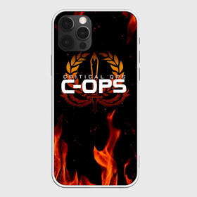 Чехол для iPhone 12 Pro с принтом CRITICAL OPS (C-OPS). в Новосибирске, силикон | область печати: задняя сторона чехла, без боковых панелей | Тематика изображения на принте: c ops | critical ops | cs go | esport | fbi | free fire | game | ops | swat | игра | к опс | киберспорт | критикал | критикал опс | критические операции | опс | сват | фбр | экшен