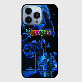Чехол для iPhone 13 Pro с принтом Terraria в Новосибирске,  |  | game | pixel | terraria | игра | пиксель | террариа