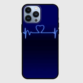 Чехол для iPhone 13 Pro Max с принтом Кардиограмма про любовь в Новосибирске,  |  | Тематика изображения на принте: 14 февраля | 8 марта | валентинов день | влюблен | влюбленность | влюбленные | вместе навсегда | девичник | девушке | день вл | для жены | здоровье | кардиограмма | любимая | любимый | люблю