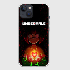 Чехол для iPhone 13 с принтом UNDERTALE CHARA в Новосибирске,  |  | asriel dreemurr | chara | frisk | gaster blaster | sans | undertale | азриэль дримурр | андертейл | андрайн | гастер | меттатон | санс | фриск | чара