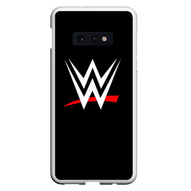 Чехол для Samsung S10E с принтом WWE в Новосибирске, Силикон | Область печати: задняя сторона чехла, без боковых панелей | Тематика изображения на принте: raw | smackdown | wrestling | wwe | борьба | единоборства | реслинг | рестлинг | спорт | шоу