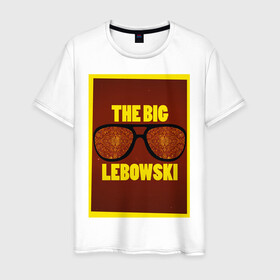 Мужская футболка хлопок с принтом The Big Lebowski в Новосибирске, 100% хлопок | прямой крой, круглый вырез горловины, длина до линии бедер, слегка спущенное плечо. | the big lebowski | большой лебовски | кино | персонаж | чувак