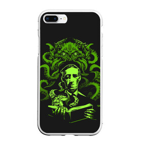 Чехол для iPhone 7Plus/8 Plus матовый с принтом Cthulhu в Новосибирске, Силикон | Область печати: задняя сторона чехла, без боковых панелей | call of cthulhu | cthulhu | lovecraft | valaybalalay | валайбалалай | зов | ктулху | лавкрафт | мистика | монстры | ужасы | фэнтези | хоррор