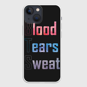 Чехол для iPhone 13 mini с принтом Blood  Tears  Sweat в Новосибирске,  |  | bangtan | bighit | boy | fake love | j hope | jimin | jin | jungkook | korea | kpop | live | luv | mic drop | rm | suga | v | with | бтс | кей | поп