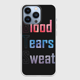 Чехол для iPhone 13 Pro с принтом Blood  Tears  Sweat в Новосибирске,  |  | bangtan | bighit | boy | fake love | j hope | jimin | jin | jungkook | korea | kpop | live | luv | mic drop | rm | suga | v | with | бтс | кей | поп