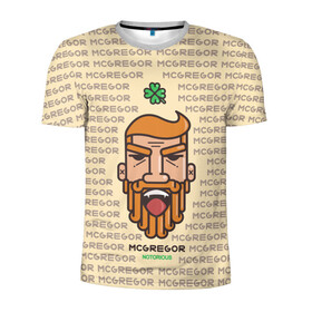 Мужская футболка 3D спортивная с принтом MCGREGOR в Новосибирске, 100% полиэстер с улучшенными характеристиками | приталенный силуэт, круглая горловина, широкие плечи, сужается к линии бедра | conor | macgregor | mcgregor | ufc | конор | макгрегор | серроне макгрегор