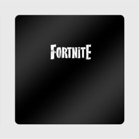 Магнит виниловый Квадрат с принтом Fortnite в Новосибирске, полимерный материал с магнитным слоем | размер 9*9 см, закругленные углы | fortnite | фортнайт | черная футболка