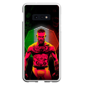 Чехол для Samsung S10E с принтом CONOR McGREGOR в Новосибирске, Силикон | Область печати: задняя сторона чехла, без боковых панелей | conor | conor mcgregor | ssru | ufs | бокс | дональд серроне | ирландский боец | конор | конор макгрегор | конор макгрегор vs дональд серроне | макгрегор | профессиональный бокс | смешанные бои