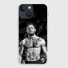 Чехол для iPhone 13 mini с принтом CONOR McGREGOR. в Новосибирске,  |  | conor | conor mcgregor | ssru | ufs | бокс | дональд серроне | ирландский боец | конор | конор макгрегор | конор макгрегор vs дональд серроне | макгрегор | профессиональный бокс | смешанные бои