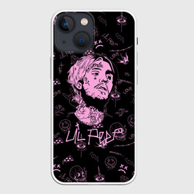 Чехол для iPhone 13 mini с принтом LIL PEEP в Новосибирске,  |  | lil peep | lil prince | pink | зарубежная музыка | лил пип | маленький принц