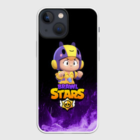 Чехол для iPhone 13 mini с принтом Brawl Stars BEA в Новосибирске,  |  | bea | brawl stars | bull | colt | crow | leon | leon shark | shark | stars | акула | берли | биа | ворон | динамайк | кольт | леон | леон акула | нита | спайк | шелли | эль примо