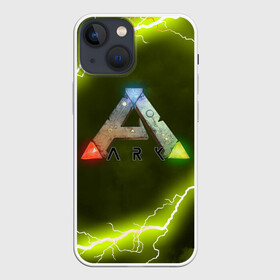 Чехол для iPhone 13 mini с принтом Ark Survival Evolved в Новосибирске,  |  | Тематика изображения на принте: ark survival evolved | dino | game | динозавр | игры