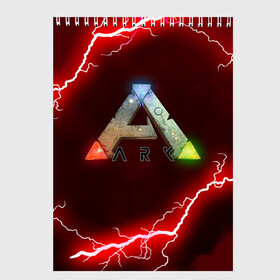 Скетчбук с принтом Ark Survival Evolved в Новосибирске, 100% бумага
 | 48 листов, плотность листов — 100 г/м2, плотность картонной обложки — 250 г/м2. Листы скреплены сверху удобной пружинной спиралью | ark survival evolved | dino | game | динозавр | игры