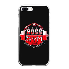 Чехол для iPhone 7Plus/8 Plus матовый с принтом Boss of GYM (акварель) в Новосибирске, Силикон | Область печати: задняя сторона чехла, без боковых панелей | aniki | aquarell | art | billy | billy herrington | gachi | gachimuchi | van | акварель | аники | арт | вэн | гачи | гачибасс | гачимучи